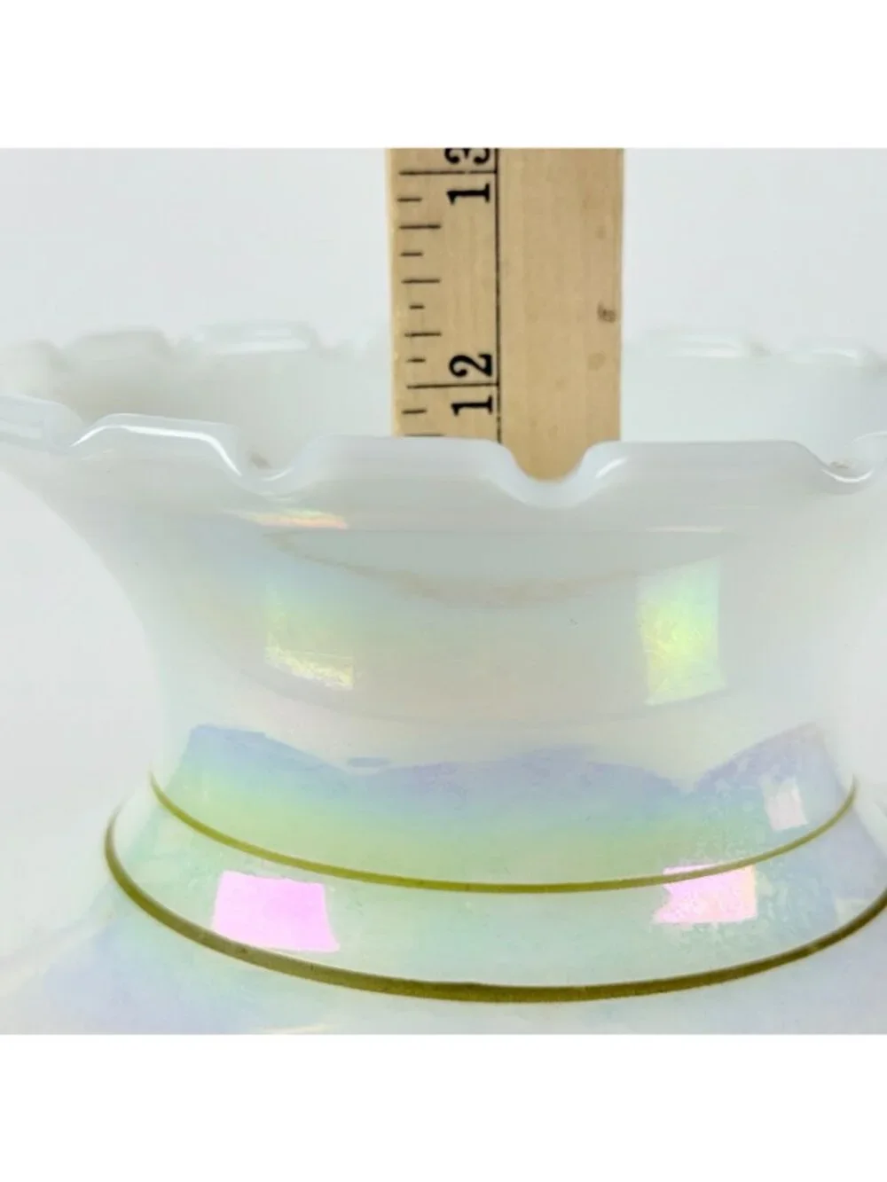 Vintage Floral Hurricane Lamp Globe Shade Gone With The Wind Replacement Glass